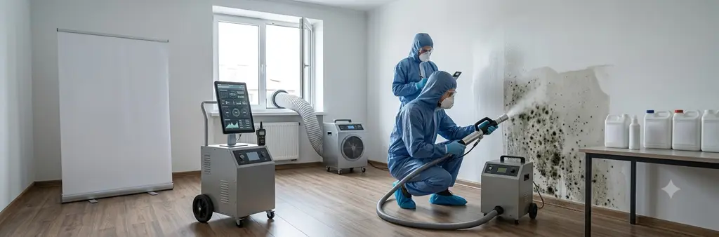 Odgrzybianie i usuwanie pleśni przy pomocy najnowocześniejszych urządzeń i środków